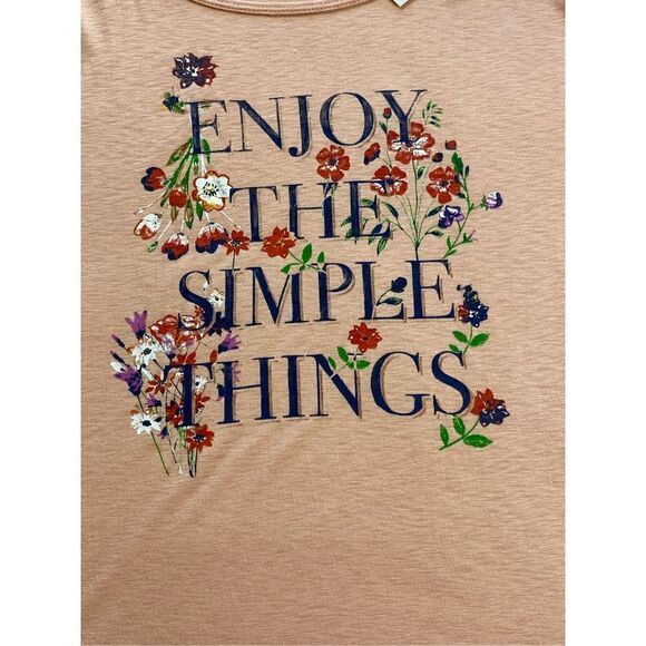 TRUSELF WOMEN’S XLARGE “ENJOY THE SIMPLE THINGS” Top - Picture 2 of 7